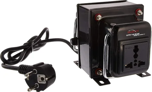 Vista 3 de Simran THG-100T Convertidor de transformador de voltaje elevador y descendente para 110 V y 220/240 V, 100 vatios