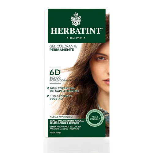 Vista 2 de Herbatint Tinte para el cabello rubio dorado oscuro 6D