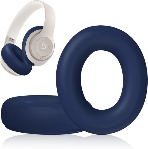 Vista 12 de Funda de silicona compatible con Beats Studio Pro, almohadillas de silicona para los oídos, protector para la diadema, antiarañazos, funda