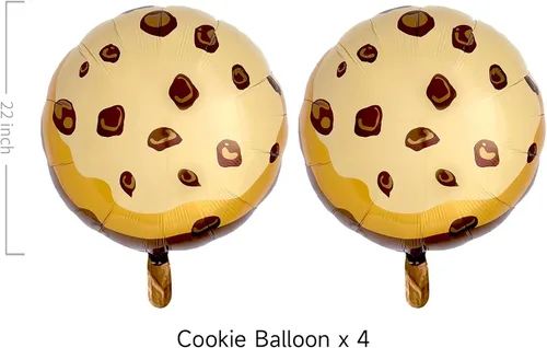 Vista 2 de Globos de galletas con chispas de chocolate, decoraciones de fiesta de leche y galletas para el primer cumpleaños, suministros para fiesta