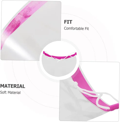 Vista 7 de Ipetboom 50 piezas de corte de pelo Salón, cubiertas de protección de ojos de microblading suave, máscara de visera de seguridad, banda elástica