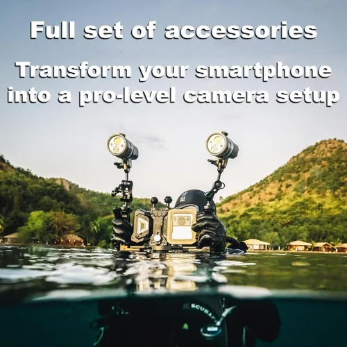 Vista 6 de DIVEVOLK Seatouch 4 Max Plus Carcasa táctil subacuática compatible con iPhone 12/12 Pro/12 Pro Max/13/13 Pro/13 Pro Max/14/14 Pro/14 Pro Max/15/15