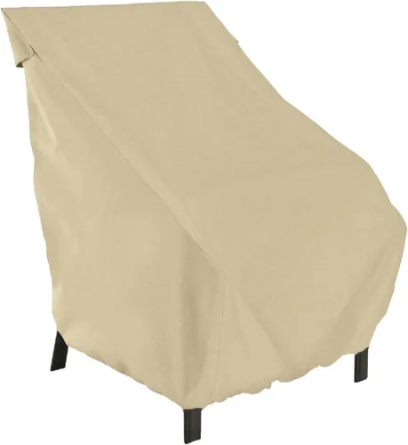 Vista 2 de Classic Accessories 58912 Funda para silla de patio de terrazo, arena, silla de comedor estándar