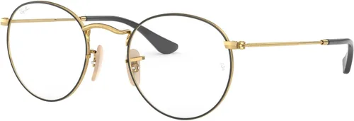 Vista 47 de Ray-Ban unisex-adult Rx3447v Round Metal Round Prescription Eyewear Frames