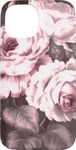 Vista 6 de iPhone 16 Vintage Classic Rose Flower Pattern in Pink Case