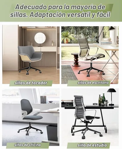 Vista 6 de Sytopia Repuesto de base de silla giratoria de 24 pulgadas, base de metal resistente (2600 libras), se adapta a la mayoría de sillas de oficina