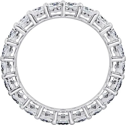 Vista 2 de Amazon Essentials Anillo de plata de ley chapada en platino o oro con circonita cúbica redonda de elementos infinitos