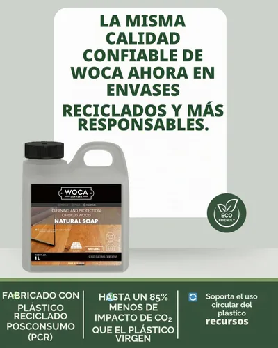 Vista 3 de WOCA Limpiador concentrado de jabón natural para pisos de madera aceitada