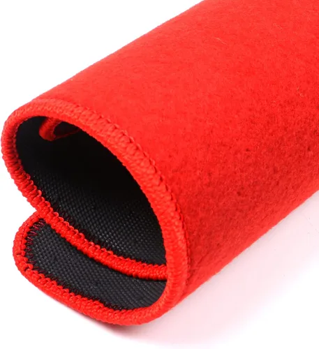 Vista 7 de IKON MOTORSPORTS, Alfombrillas compatibles con Acura Integra 1994-2001, ajuste de fábrica, alfombrillas de nailon rojo delanteras y traseras