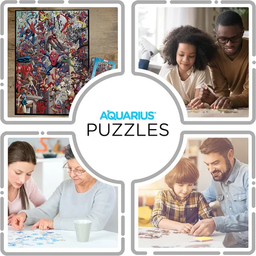 Vista 4 de AQUARIUS Marvel Spider-Man Heroes Puzzle (rompecabezas de 3000 piezas) – Mercancía y coleccionables con licencia oficial de Marvel Comics, sin