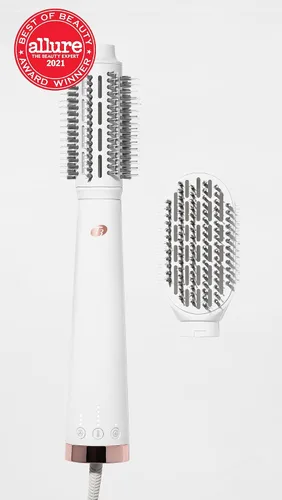 Vista 2 de T3 AireBrush Duo - Cepillo intercambiable de aire caliente con dos accesorios, incluye 15 combinaciones de calor y velocidad, tecnología T3 IonFlow