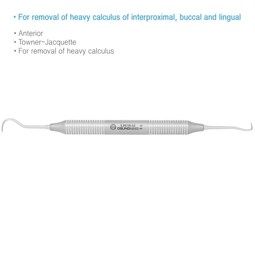 Vista 2 de Raspador Dental de Hoz, Anterior, Towner-Jacquette, U15-33 (Raspador)