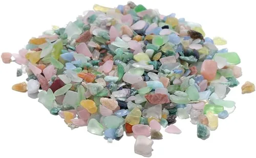 Vista 40 de Rellenos de resina de piedra triturada natural de 0.71 oz, relleno de epoxi UV de cristal, manualidades, decoración de uñas, rellenos de moldes