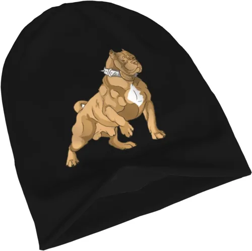 Vista 3 de American Bully - Gorro de punto para adulto, gorro de invierno cálido para hombre y mujer