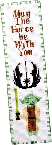 Vista 5 de Personalized.Design Kit de punto de cruz contado "Star Wars: Master Yoda" - Marcador de libros bordado a mano