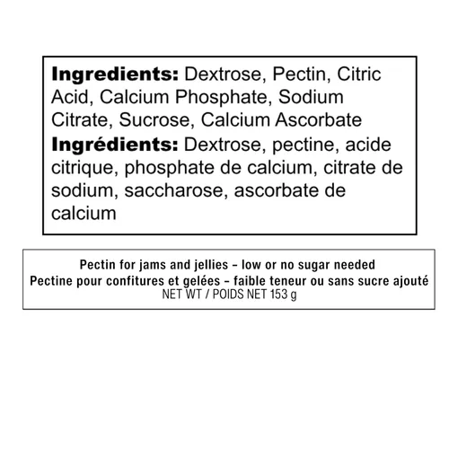 Vista 2 de Pectina clásica Ball RealFruitTM, lote flexible, 4.7 oz, Bajo en azúcar o sin azúcar, normal, Transparente
