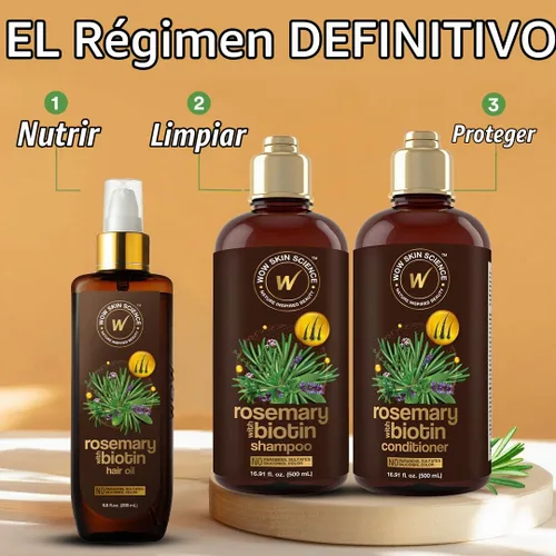Vista 7 de WOW Skin Science Romero con acondicionador de biotina 16.9 oz