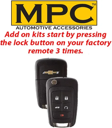 Vista 3 de MPC Arranque remoto compatible con Chevrolet Trax 2013-2024 Plug and Play Bloqueo de empuje 3X para arrancar Llave para iniciar solo