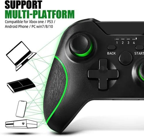 Vista 2 de Moofahom Controlador inalámbrico para Xbox One, Gamepad mejorado de 2.4 GHZ, compatible con Xbox OneOne SOne XSeries XSElitePC con sensor