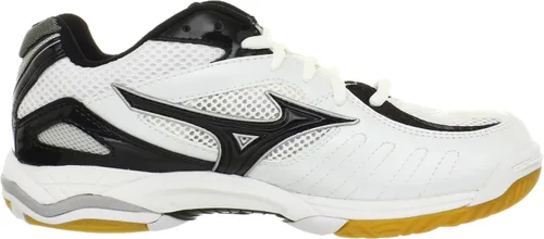Vista 6 de Mizuno Zapatos de voleibol Wave Rally 4 para mujer, BlancoNegro