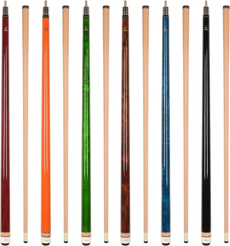 Vista 8 de ASKA L3 Wrapless Pool Cue Stick Sets, 58" 2-Piece Canadian Hard Rock Maple Billiard Cues, 13mm Leather Tip, 5/16x18 Joint, Choice of Sets Mezclado
