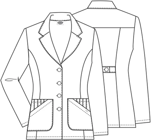 Vista 3 de Dickies EDS - Abrigos de laboratorio profesionales para mujer 29 pulgadas 84405