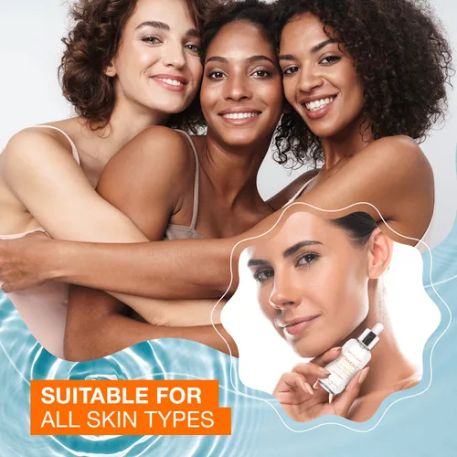 Vista 5 de Natural Chemist Suero de vitamina C con colágeno, probado por dermatólogos, aclaramiento de la piel, antienvejecimiento, tratamiento para el acné