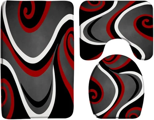 Vista 14 de Octopus Tentacles - Juego de 3 alfombrillas de baño, tentáculos náuticos Kraken coloridos animales marinos submarinos, vida marina subacuática