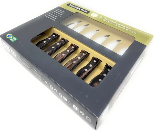 Vista 7 de Tramontina Juego de cuchillos para carne, 6 piezas, Jumbo