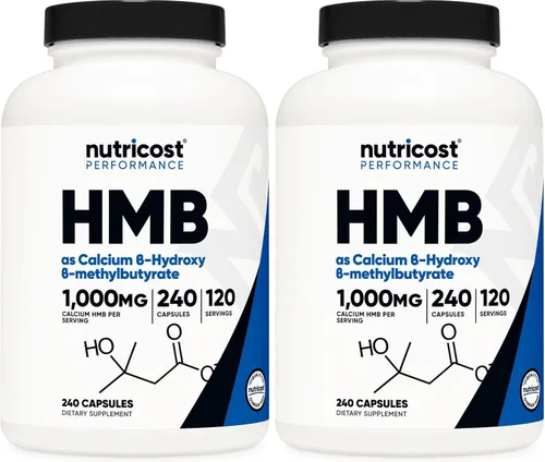 Vista 7 de Nutricost HMB (As Calcio Beta-hidroxi beta-metilbutirato) 1,000 mg, 60 cápsulas – 500 mg por cápsula, sin OMG, sin gluten, 30 porciones