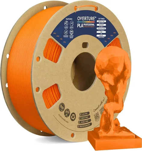 Vista 10 de Overture PLA Plus (PLA+) Filamento de 1/16 pulgadas, dureza mejorada con rollo PLA, con superficie de construcción 3D de 7.87 × 7.87 pulgadas, PLA