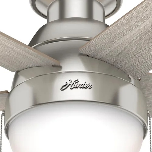 Vista 11 de Hunter Anslee, Ventilador de techo, para interiores, con luz LED, 46 Acabado cepillo níquel (Brushed Nickel Finish)
