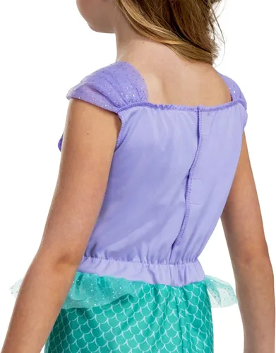 Vista 4 de Disfraz de Ariel para niñas, disfraz oficial de Disney The Little Mermaid Ariel