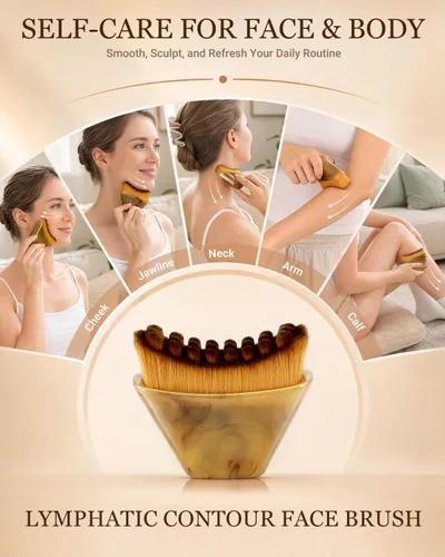 Vista 5 de ONUEMP Lymphatic Contour Face Brush for Anti-Puffiness, Lifting & Sculpting