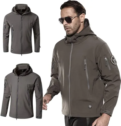 Vista 6 de Antartica - Chaqueta impermeable de estilo militar y camuflado para hombre