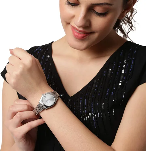 Vista 6 de Fossil Scarlette - Reloj de cuarzo de acero inoxidable para mujer