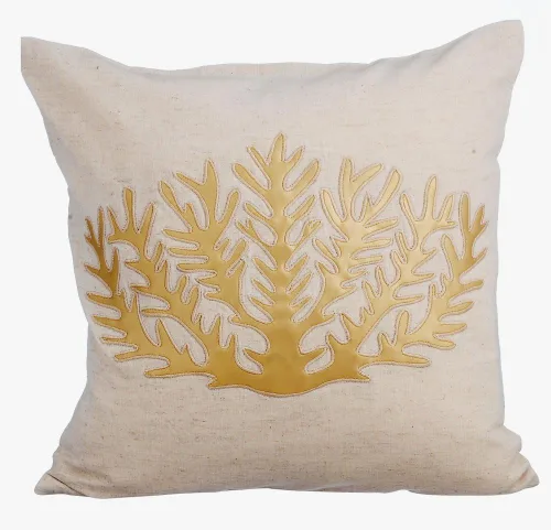 Vista 22 de HomeCentric Funda de almohada geométrica beige, 12 x 12 pulgadas, cuadrado de lino y algodón, círculos contemporáneos de Pascua, círculo de la vida