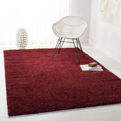 Vista 25 de SAFAVIEH Colección August Shag - Alfombra de área de 6 x 9 pies, color lila, diseño sólido, no desprende pelusa y de fácil cuidado, grosor de 1.2