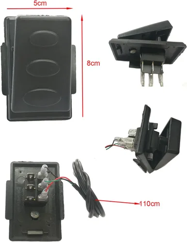 Vista 8 de PWM Soft Start/Soft Stop Controlador de velocidad variable del motor CC Protección de sobrecorriente recuperable Control de interruptor PWM