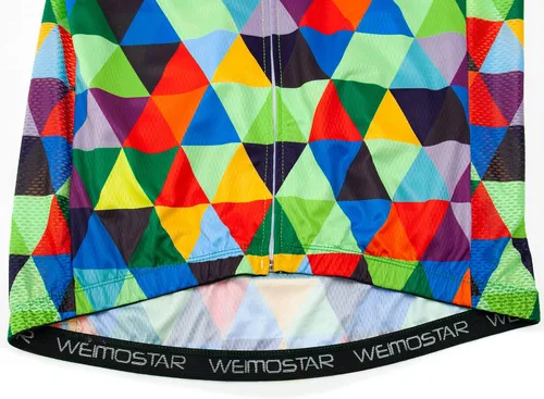 Vista 76 de Weimostar Hombre Ciclismo Jersey Manga Corta Bicicleta Ropa Multicolor Diamante