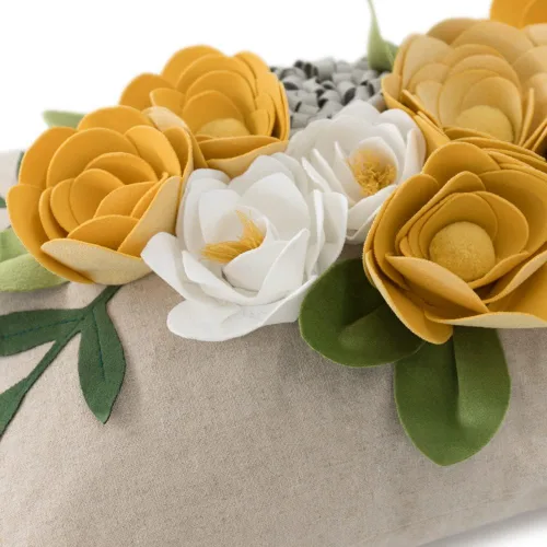 Vista 4 de OiseauVoler Fundas de Cojín Decorativas con Flores 3D Fundas de Almohada con Acento Floral para Sofá Cama Hogar Sala de Estar Decoración