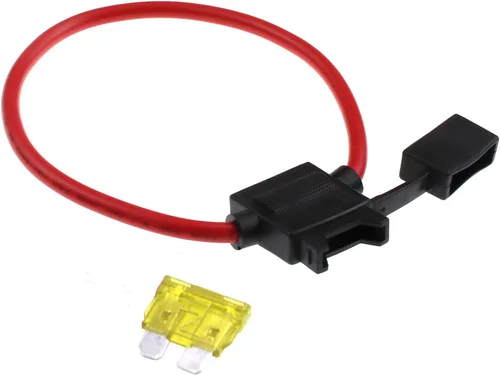 Vista 5 de ZOOKOTO Inline Fuse Holder 10A, 10 AWG Gauge Wire Car Auto Blade Fusible Box 10A Impermeable