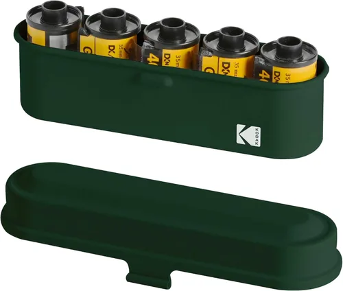 Vista 13 de Kodak Steel 35mm FIlm Roll Case, Holds 5 Rolls (All Black)