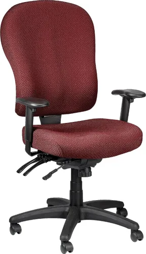 Vista 15 de Tempur-Pedic Silla ergonómica de tela con respaldo medio, brazos ajustables, color beige
