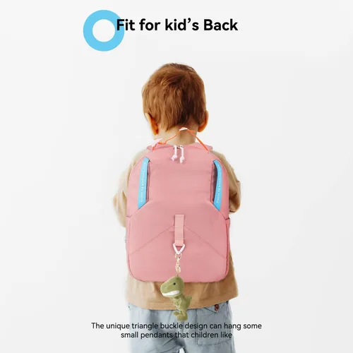 Vista 7 de Voova Mini mochila de viaje para adolescentes, niñas y niños, mochilas pequeñas y ligeras para niños, Rosado, Escuela