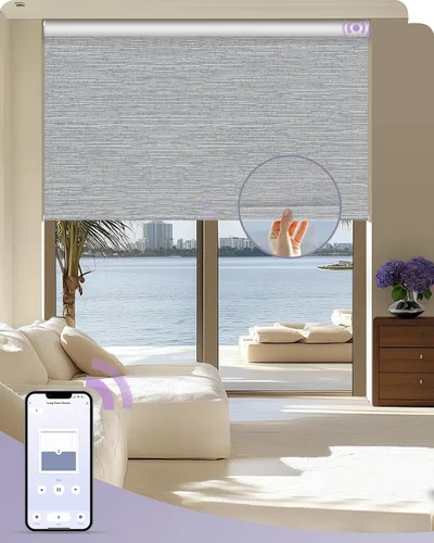 Vista 8 de Graywind Persianas motorizadas con sistema de resorte, persianas manumáticas opacas personalizadas, control por aplicación, persianas automáticas