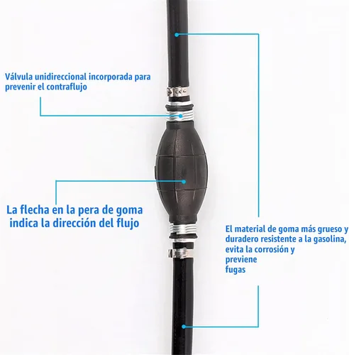 Vista 4 de BARTOO - Conjunto de línea de combustible, línea de manguera de combustible de nylon trenzado de 3/8 pulgadas para embarcaciones marinas, motor