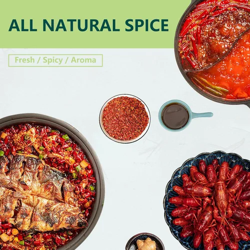 Vista 4 de Pimiento rojo seco, chiles secos enteros, chiles secos rojos de 4.23 onzas, bolsa resellable, pimientos secos para curry, tofu, sopas, olla caliente