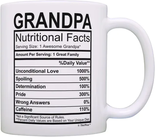 Vista 13 de Grandma Nutritional Facts - Taza de café con etiqueta nutricional para regalo