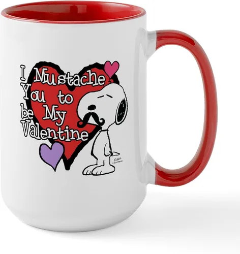 Vista 76 de CafePress SNOOPY Joe Cool - Taza de café de cerámica (15.0 fl oz)